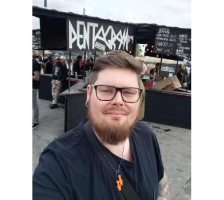 Foto af Mikkel Skotte-Yven fra Copenhell. 